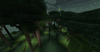暮色森林维度全景 — 永恒黄昏下的巨树森林